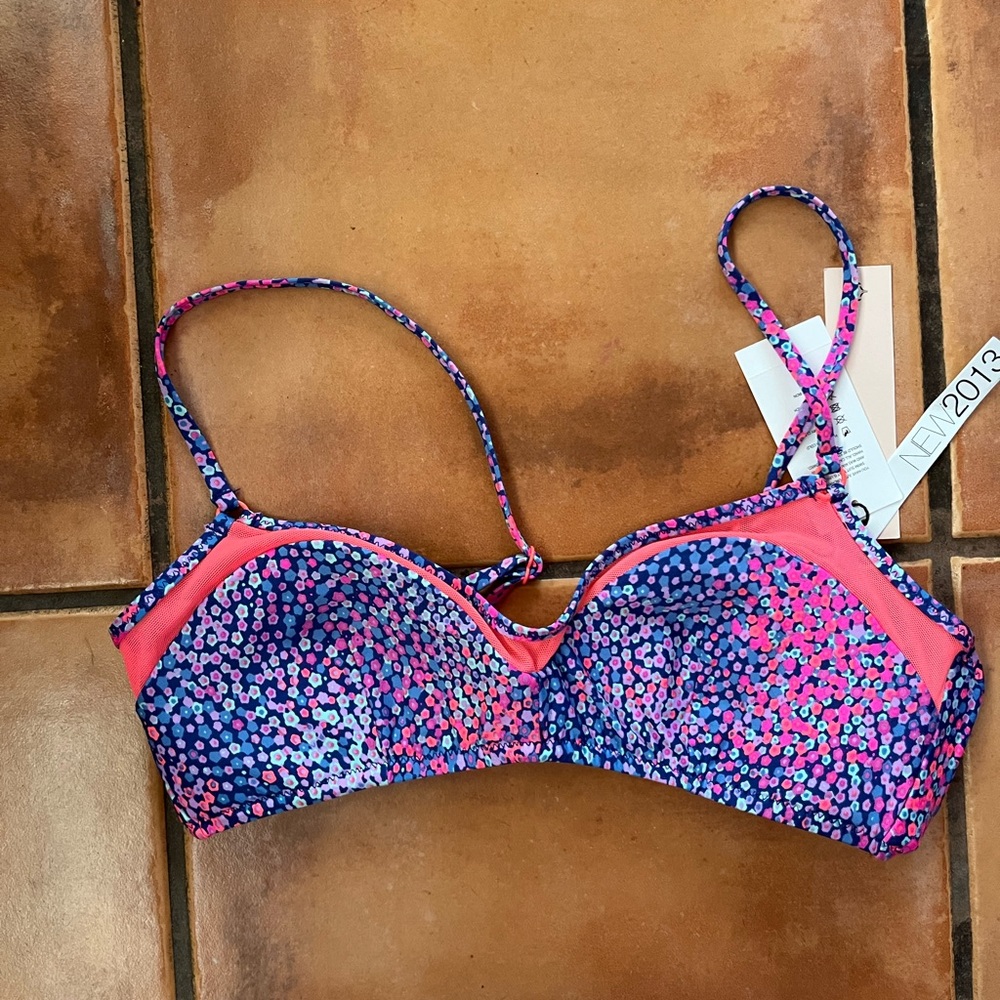 Nanette Lepore BNWT splash ditsy bikini top